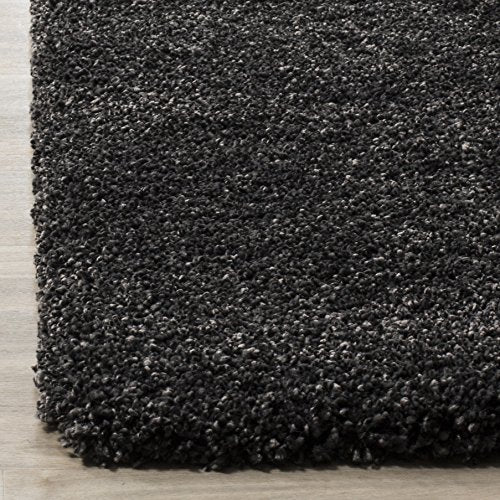 SAFAVIEH Milan Shag Collection Area Rug - 2' x 4', Dark Grey, Solid Design, Non-Shedding & Easy to Clean, Plush Thick Pile, Ideal for Foyer, Bedroom, Accent Space (SG180-8484) - color: Dark Grey, size: 2' x 4' (Rectangular)