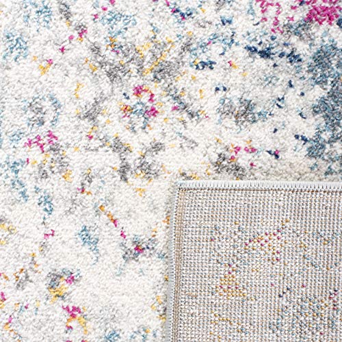 SAFAVIEH Madison Collection Runner Rug - 2'3" x 18', Grey & Gold, Boho Chic Distressed Design, Non-Shedding & Easy Care, Ideal for High Traffic Areas in Living Room, Bedroom (MAD611F) - color: Grey/Gold, size: 2'3" x 18' (Runner)
