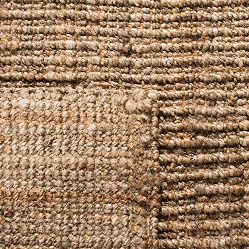SAFAVIEH Area Rug 2x3 - Natural Fiber Collection - Natural & Grey, Handmade Jute, Farmhouse Style, Chunky Textured Thick Pile (NF447M) - color: Natural/Grey, size: 2' x 3' (Rectangular)