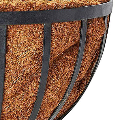 Arcadia Garden Products 1527 Half Round Circle Wall Mounted Planters with Coco Liner 16"