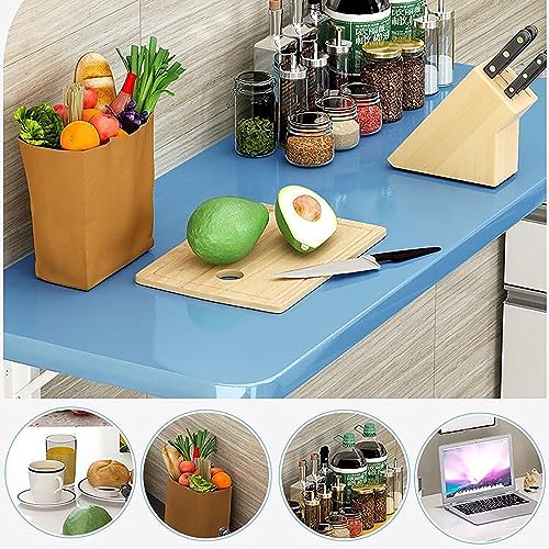 Laundry Folding Table, fold down table, Wall Mounted Folding Table, Folding Kitchen Table, laundry room folding station, Laundry Table Foldable With Bracket , Wall Shelf Computer Desks Workstations ( - color: White, size: 80*50cm/32*20in