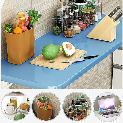 Laundry Folding Table, fold down table, Wall Mounted Folding Table, Folding Kitchen Table, laundry room folding station, Laundry Table Foldable With Bracket , Wall Shelf Computer Desks Workstations ( - color: Yellow, size: 50*50cm/20*20in