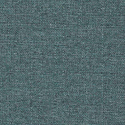 HomePop 19" Round Storage Ottoman - Teal Tweed - color: Teal