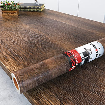 35"x120" Wood Contact Paper Peel and Stick Butcher Block Countertop Contact Paper Waterproof Wood Grain Contact Paper Wood Peel & Stick Wallpaper Removable Wood Countertop Vinyl Wrap - size: 35" x 120"