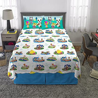 Franco Kids Bedding Super Soft Sheet Set, Full, Animal Crossing - color: Animal Crossing, size: Full