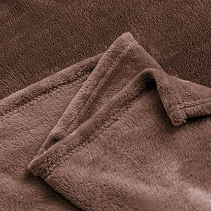 BEDELITE Fleece Blanket Soft Plush King Size Bed Blanket Brown 108"x90" | Ultra Soft Fleece, Plush Microfiber, Lightweight Warmth, All Season Comfort, Fade Resistant, Machine Washable - color: Brown, size: King(108"x90")