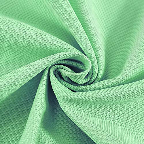TWOPAGES 5ft Wide x 7ft Tall Flame Retardant Divider Curtains Privacy Cubicle Curtain with Grommet Top (1 Panel,Green) - color: Green, size: 60"W x 84"L (Pack of 1)