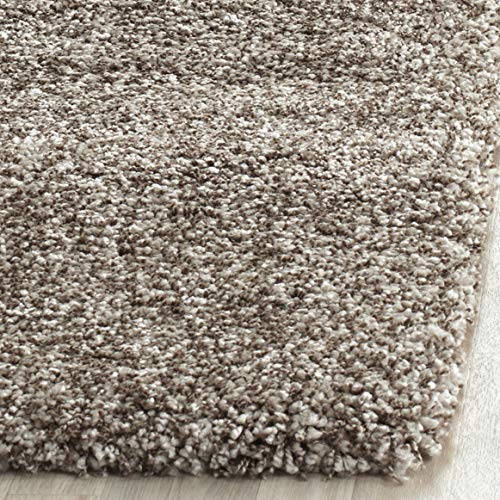 SAFAVIEH Milan Shag Collection Runner Rug - 2' x 6', Grey, Solid Design, Non-Shedding & Easy to Clean, Plush Thick Pile, Ideal for Hallway, Foyer, Bedroom (SG180-8080) - color: Grey, size: 2' x 6' (Runner)