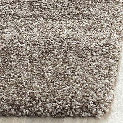 SAFAVIEH Milan Shag Collection Runner Rug - 2' x 10', Grey, Solid Design, Non-Shedding & Easy to Clean, Plush Thick Pile, Ideal for Hallway, Foyer, Bedroom (SG180-8080) - color: Grey, size: 2' x 10' (Runner)