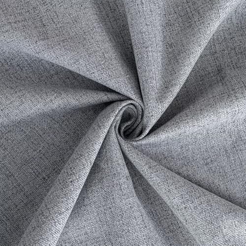 100% Blackout Curtains 72 inch Length 2 Panels Faux Linen Long Drapes for Bedroom Living Room Black Out Room Darkening Curtain Thermal Insulated Back Tab Rod Pocket(W37 x L72, Light Grey) - color: Light Grey, size: 37"W x 72"L (Pack of 2)