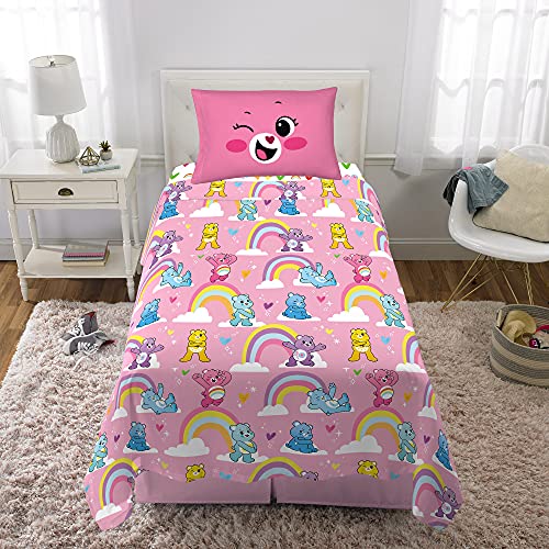Franco Kids Bedding Super Soft Sheet Set, Twin, Care Bears - color: Care Bears, size: Twin