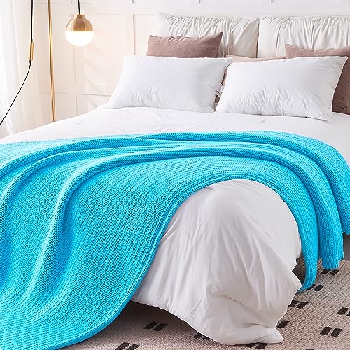 L'AGRATY Knitted Weighted Blanket - 48"x72" 20lbs Cooling Chunky Knit Heavy Blanket for Adults Braided Crochet Throw Thick Cable Yarn Knit Decorative No Beads Evenly Weighted Machine Washable | No Beads Evenly Weighted Machine Washable Chunky Braided Croc