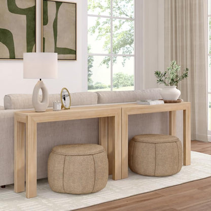 Plank+Beam Modern Console Table, 46 Inch, Blonde | Non-Toxic Finishes, Versatile Design, Modern Design, Easy Assembly, Modern Style, Quick Setup, Solid Wood - color: Blonde, size: 46 Inch