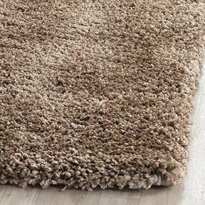 SAFAVIEH Milan Shag Collection Runner Rug - 2' x 8', Dark Beige, Solid Design, Non-Shedding & Easy to Clean, Plush Thick Pile, Ideal for Hallway, Foyer, Bedroom (SG180-1414) - color: Dark Beige, size: 2' x 8' (Runner)