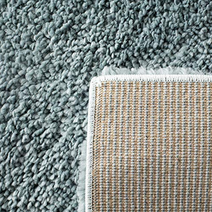 SAFAVIEH August Shag Collection Accent Rug - 2'3" x 4', Aqua, Solid Design, Non-Shedding & Easy Care, 1.2-inch Thick Ideal for High Traffic Areas in Entryway, Living Room, Bedroom (AUG900J) - color: Aqua, size: 2'3" x 4' (Rectangular)