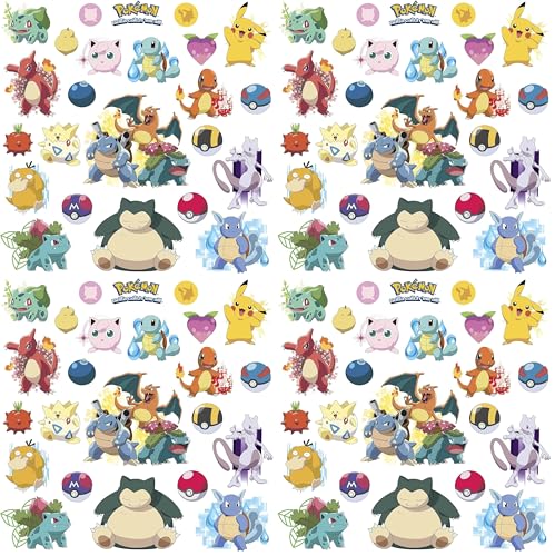 RoomMates RMK2535SCS Pokemon Iconic Peel and Stick Wall Decals (Pack of 4) - size: Pack of 4