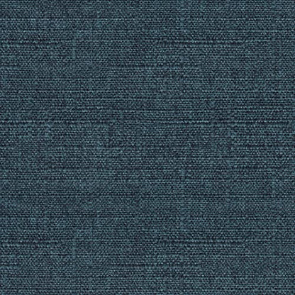 HomePop by Kinfine Fabric Upholstered Round Storage Ottoman - Velvet Button Tufted Ottoman with Removable Lid, Indigo Blue Woven - color: Indigo Blue Woven