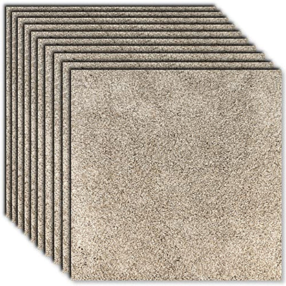 Peak Performance Peel and Stick Carpet Tiles with Attached Cushion, Easy DIY Install, Soft Residential Carpet, Seamless Appearance (Everest, 10 Tiles - 22.5 Square Feet) - color: Everest