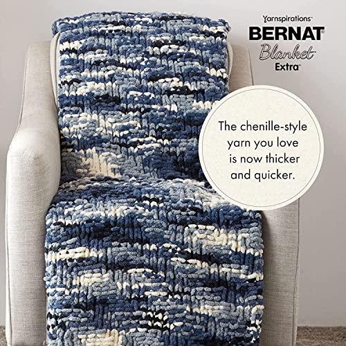 Bernat Blanket Extra Thick Clay Yarn - 1 Pack of 21.12oz/598.74g - 100% Polyester - #7 Jumbo - 72 Yards - Chunky Yarn for Hand Knitting, Crocheting, Crafts & Amigurumi - color: Clay, size: 1 Pack, style: Extra Thick