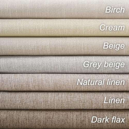 Topfinel 100% Blackout Curtains 90 Inches Long for Living Room 2 Panels Set Thick Linen Texture Energy Saving Curtain Window Coverings Hook Belt Pleated Drapes Aesthetic Bedroom(W40 xL90,Birch) - color: Birch, size: 40"W x 90"L (Pack of 2)