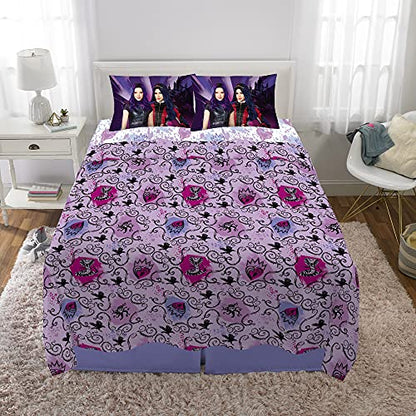 Franco Kids Bedding Super Soft Sheet Set, Full, Disney Descendants 3 - color: Disney Descendants 3, size: Full