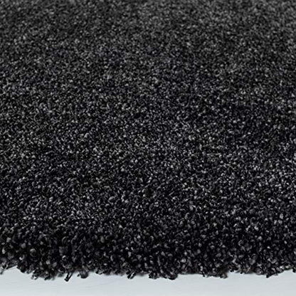 SAFAVIEH Milan Shag Collection Area Rug - 2' x 4', Dark Grey, Solid Design, Non-Shedding & Easy to Clean, Plush Thick Pile, Ideal for Foyer, Bedroom, Accent Space (SG180-8484) - color: Dark Grey, size: 2' x 4' (Rectangular)