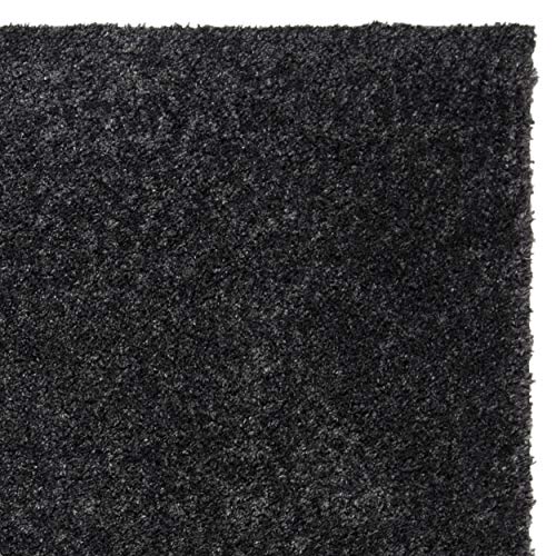 SAFAVIEH August Shag Collection Accent Rug - 2'3" x 4', Charcoal, Solid Design, Non-Shedding & Easy Care, 1.2-inch Thick Ideal for High Traffic Areas in Entryway, Living Room, Bedroom (AUG900H) - color: Charcoal, size: 2'3" x 4' (Rectangular)