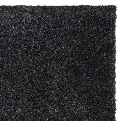 SAFAVIEH August Shag Collection Accent Rug - 2'3" x 4', Charcoal, Solid Design, Non-Shedding & Easy Care, 1.2-inch Thick Ideal for High Traffic Areas in Entryway, Living Room, Bedroom (AUG900H) - color: Charcoal, size: 2'3" x 4' (Rectangular)