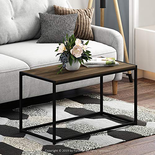 FURINNO Camnus Modern Living Coffee Table, Columbia Walnut - color: Columbia Walnut, size: Rectangular, 30"W