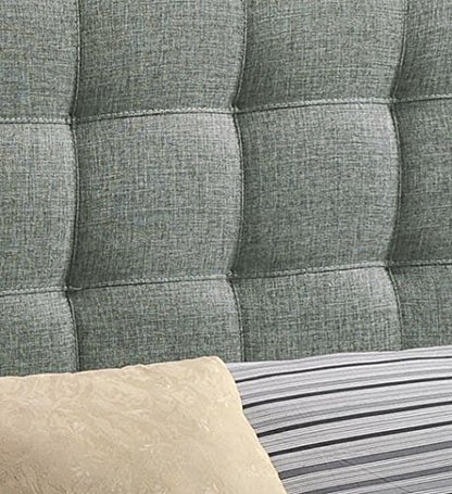 Modway Lily Tufted Linen Fabric Upholstered King Headboard in Gray - color: Gray, size: King
