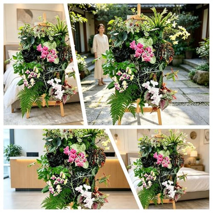 Living Wall Planter for Indoor Plants, Vertical Wall Planter System with 1 Stackable Pots, Wall Mounted Hanging Planter, Ventilation Design for Herbs, Succulents, Flowers (1Pot) - color: Green-1pcs
