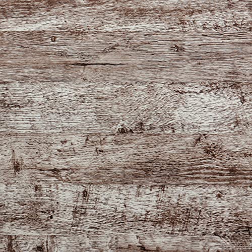 Wallpaper 118"x17.7" Wood Peel and Stick Wallpaper Thicken Dark Grey Brown Wood Wallpaper Wood Contact Paper Brown Gray Wood Plank Removable Rustic Wood Grain Self Adhesive Texture Vinyl Roll - color: Grey Brown-2, size: 17.7" x 118"
