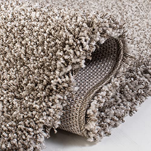 SAFAVIEH Milan Shag Collection Runner Rug - 2' x 10', Grey, Solid Design, Non-Shedding & Easy to Clean, Plush Thick Pile, Ideal for Hallway, Foyer, Bedroom (SG180-8080) - color: Grey, size: 2' x 10' (Runner)