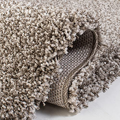 SAFAVIEH Milan Shag Collection Runner Rug - 2' x 6', Grey, Solid Design, Non-Shedding & Easy to Clean, Plush Thick Pile, Ideal for Hallway, Foyer, Bedroom (SG180-8080) - color: Grey, size: 2' x 6' (Runner)