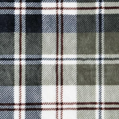Eddie Bauer - Throw Blanket, Ultra-Soft Plush Bedding with Faux Shearling Reverse, Throw Blanket for Couch & Bed (Trailhead Plaid Green, 50" x 60") - color: Trailhead Plaid Green, size: 50" x 60"