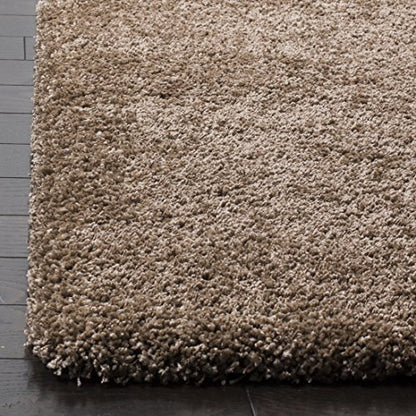 SAFAVIEH Accent Rug 2'x3' - Milan Shag Collection - Modern Design, Dark Beige, Ultra Plush Thick Pile, Ideal for Bedroom, Nursery, Living Room (SG180-1414) - color: Dark Beige, size: 2' x 3' (Rectangular)