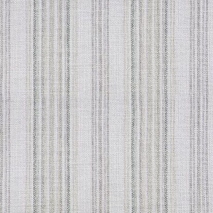 HomePop 24" Large Round Storage Ottoman - Gray Striped Pattern - color: Gray Striped Pattern
