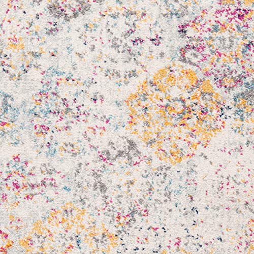 SAFAVIEH Madison Collection Accent Rug - 2'3" x 4', Grey & Gold, Boho Chic Distressed Design, Non-Shedding & Easy Care, Ideal for High Traffic Areas in Entryway, Living Room, Bedroom (MAD611F) - color: Grey/Gold, size: 2'3" x 4' (Rectangular)