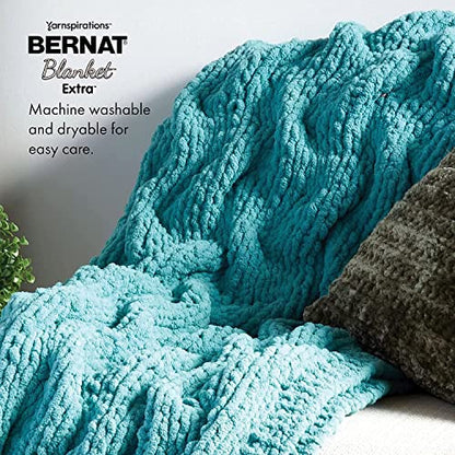 Bernat Blanket Extra Thick Clay Yarn - 1 Pack of 21.12oz/598.74g - 100% Polyester - #7 Jumbo - 72 Yards - Chunky Yarn for Hand Knitting, Crocheting, Crafts & Amigurumi - color: Clay, size: 1 Pack, style: Extra Thick