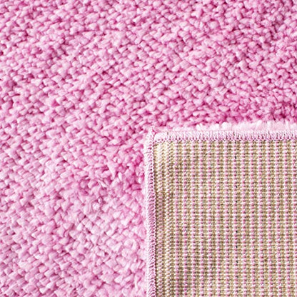 SAFAVIEH August Shag Collection Accent Rug - 2'3" x 4', Pink, Solid Design, Non-Shedding & Easy Care, 1.2-inch Thick Ideal for High Traffic Areas in Entryway, Living Room, Bedroom (AUG900X) - color: Pink, size: 2'3" x 4' (Rectangular)