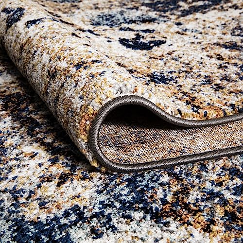 Keen Home Design Runner Rugs - 32"x91" Non-Shedding, Thick Pile Abstract Rugs for Kitchen, Living Room, Bedroom, Dining Room, Entryway - Size: 2'8" x 7'7", Skies Multi - color: Skies Multi, size: 2'8" x 7'7" (Runner)