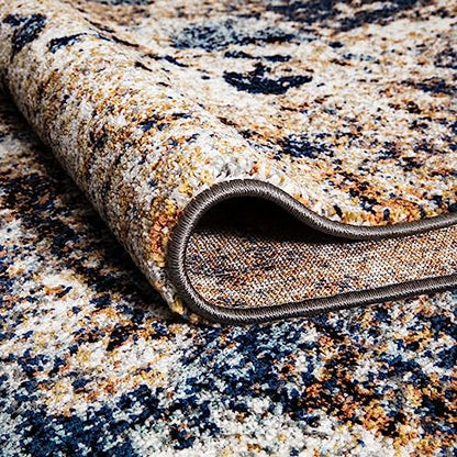 Keen Home Design Runner Rugs - 32"x119" Non-Shedding, Thick Pile Abstract Rugs for Kitchen, Living Room, Bedroom, Dining Room, Entryway - Size: 2'8" x 9'11", Skies Multi - color: Skies Multi, size: 2'8" x 9'11" (Runner)