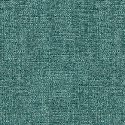 HomePop by Kinfine Fabric Upholstered Round Storage Ottoman - Button Tufted Ottoman with Removable Lid, Teal Woven - color: Teal Woven