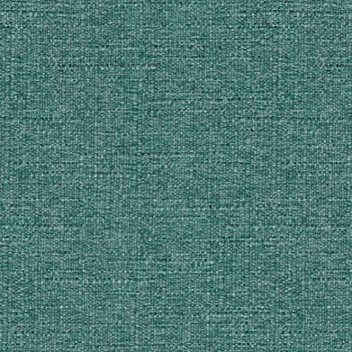 HomePop by Kinfine Fabric Upholstered Round Storage Ottoman - Button Tufted Ottoman with Removable Lid, Teal Woven - color: Teal Woven