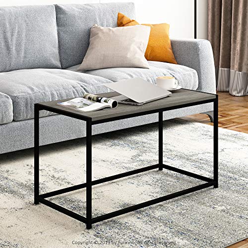FURINNO Camnus Modern Living Coffee Table, French Oak Grey - color: French Oak Grey, size: Rectangular, 30"W
