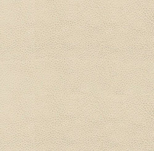 HomePop Round Leatherette Storage Ottoman with Lid, Ivory Large - color: Cream Faux Leather