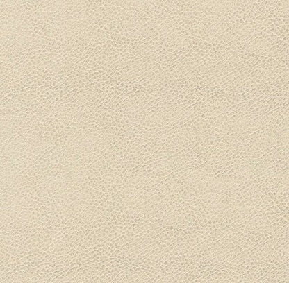 HomePop Round Leatherette Storage Ottoman with Lid, Ivory Large - color: Cream Faux Leather