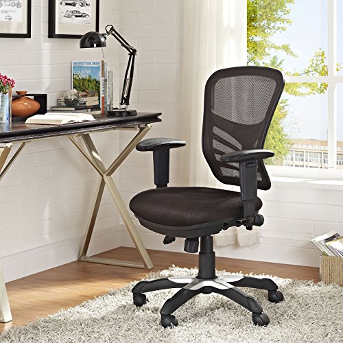 Modway Articulate Ergonomic Mesh Office Chair in Brown - color: Brown