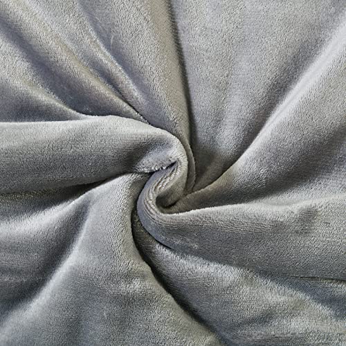 Sherpa Fleece Throw Blanket, Grey, 60x80 inches | Double-Sided Super Soft Luxurious Plush Blanket Twin Size - color: Gray, size: 60"×80"