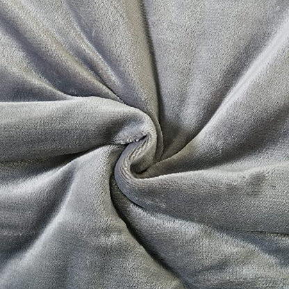 Sherpa Fleece Throw Blanket, Grey, 60x80 inches | Double-Sided Super Soft Luxurious Plush Blanket Twin Size - color: Gray, size: 60"×80"